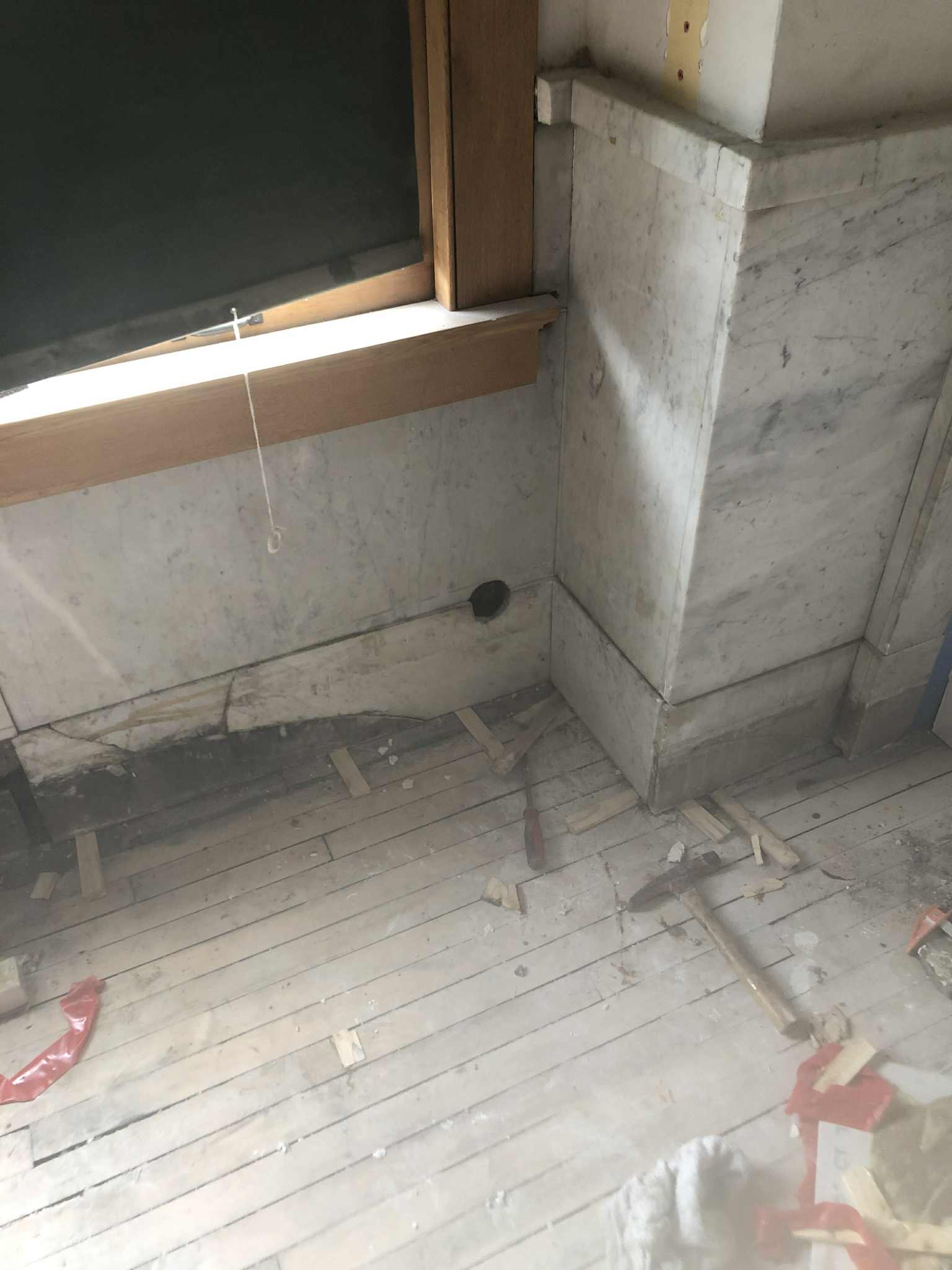 Bathroom marble restoration