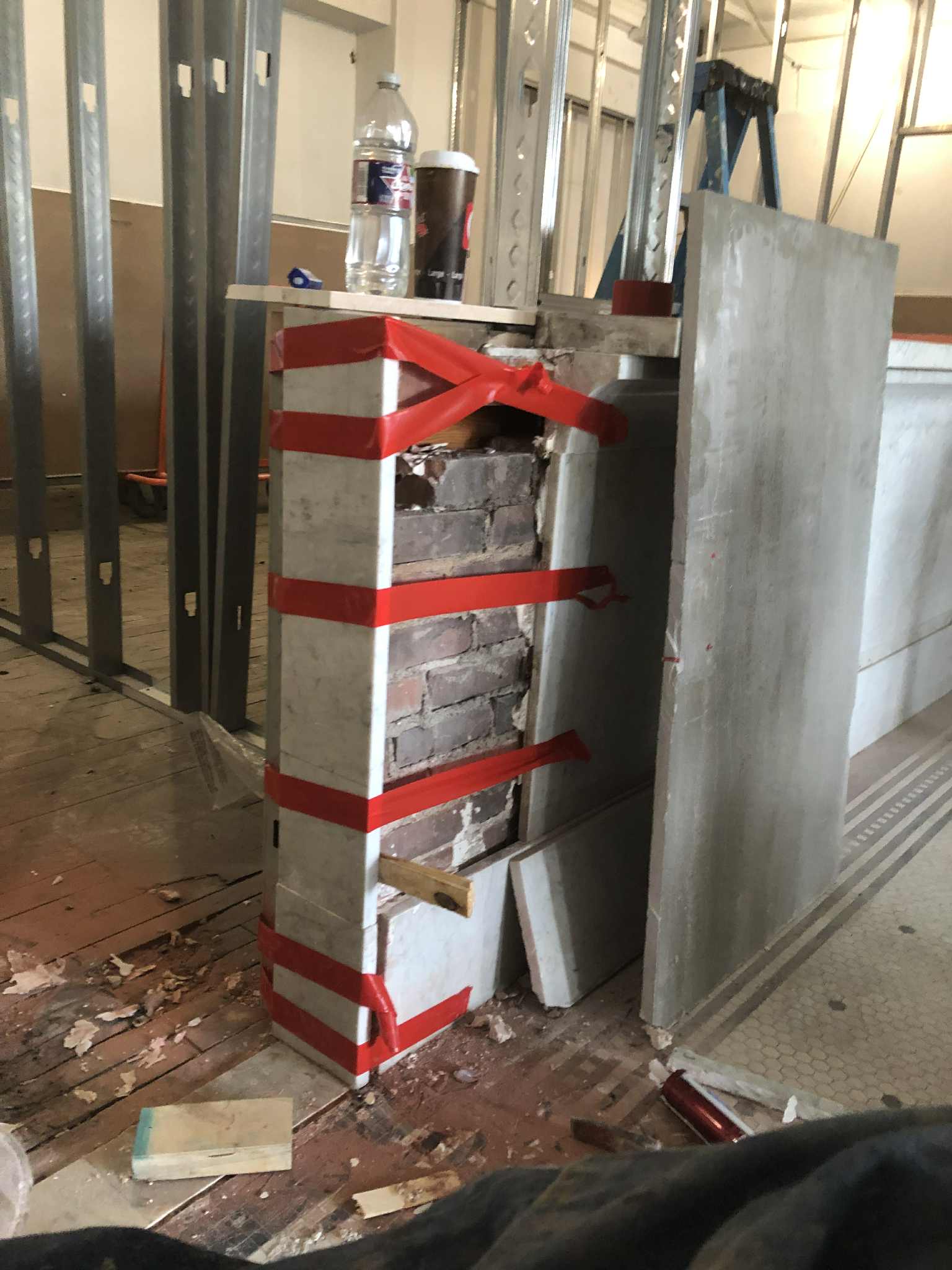 Marble column repair and reconstruction