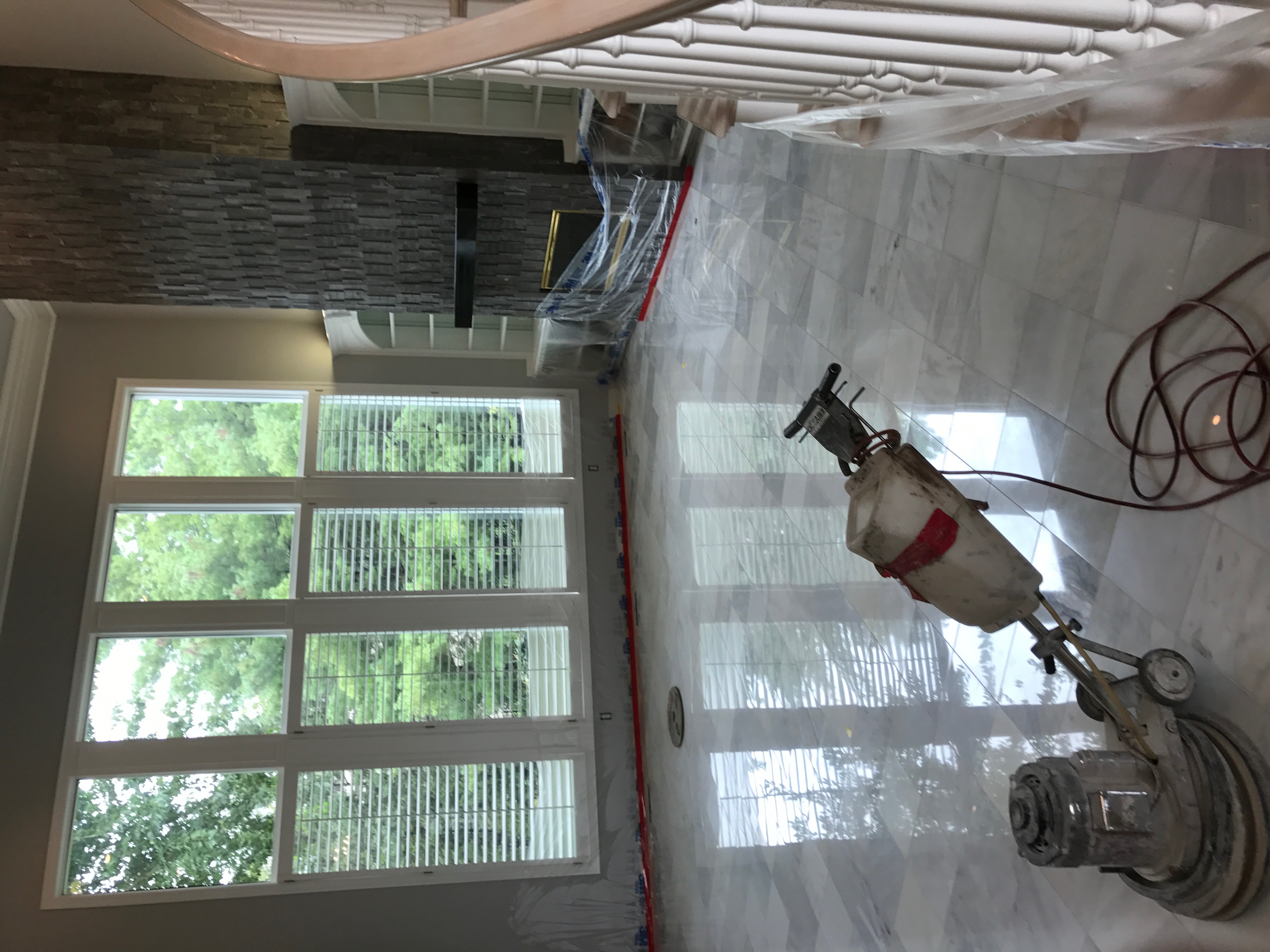 Terrazzo aggregate detail work