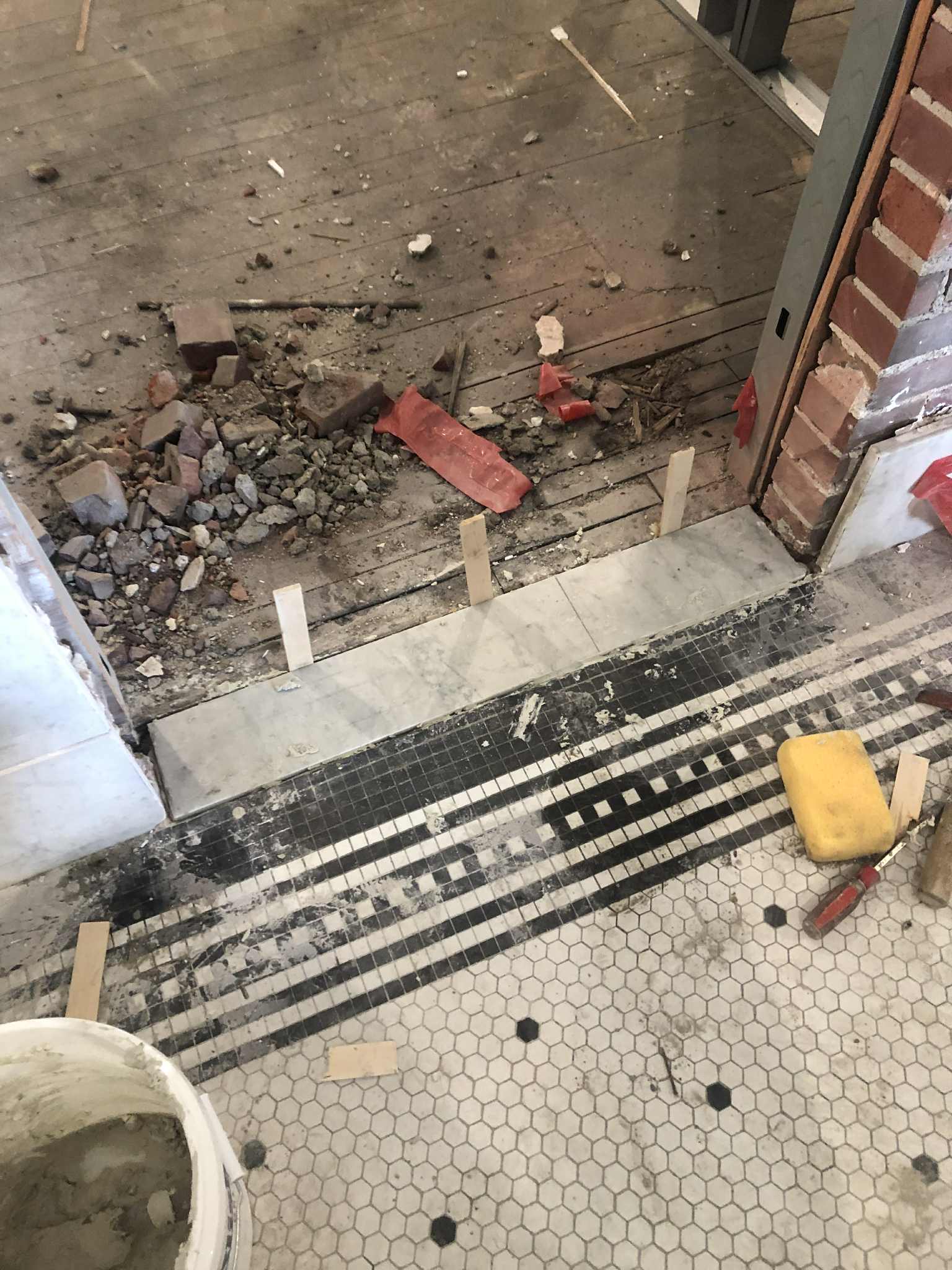Museum floor restoration project