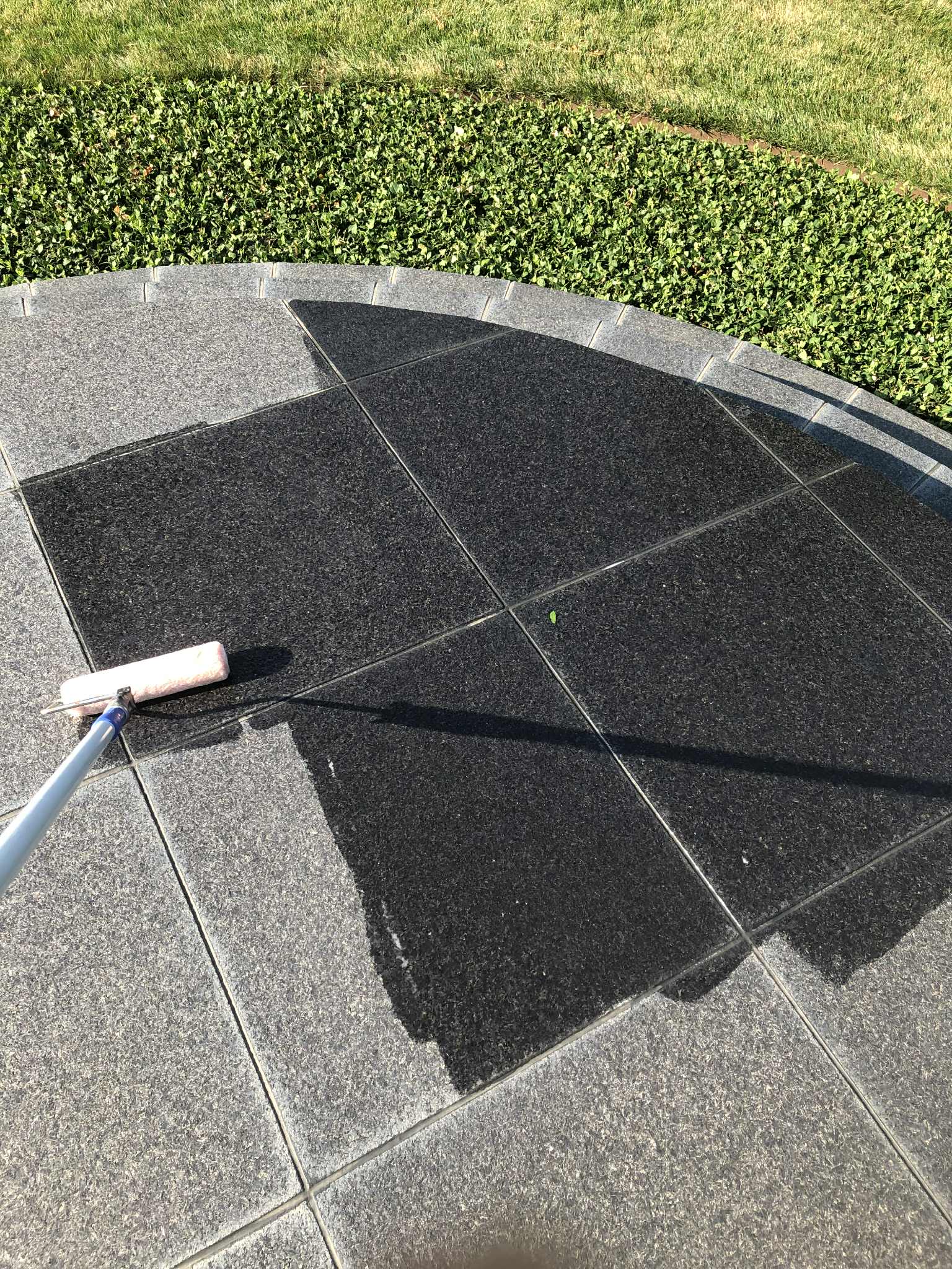 High gloss terrazzo porch restoration